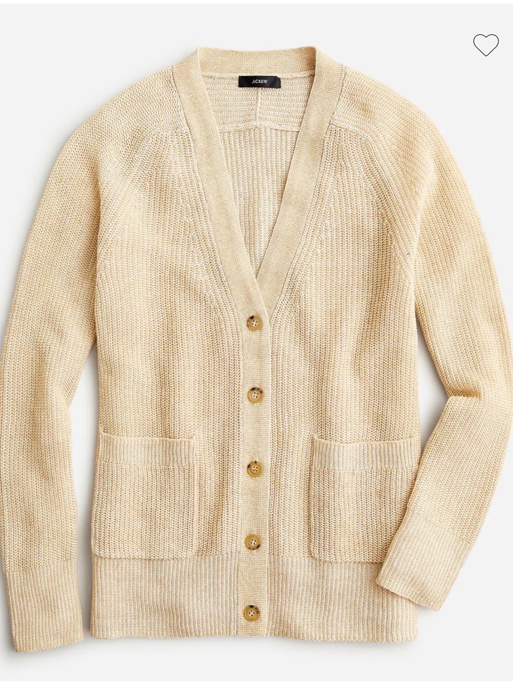 J. Crew Linen Blend Cardigan Sweater